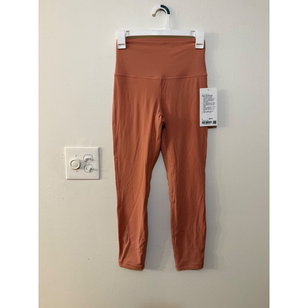 Lululemon Align HR Pant 25" Pink Savannah Size 6 NWT RARE